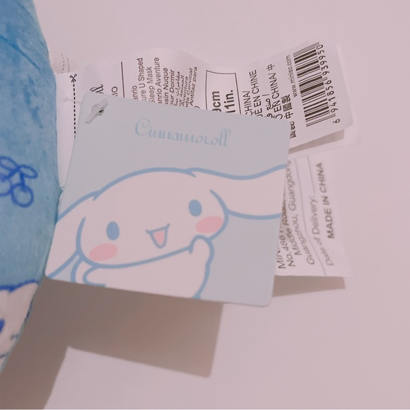Cinnamoroll Travel Neck Pillow Sleep Mask Sanrio Miniso - Picture 6 of 9